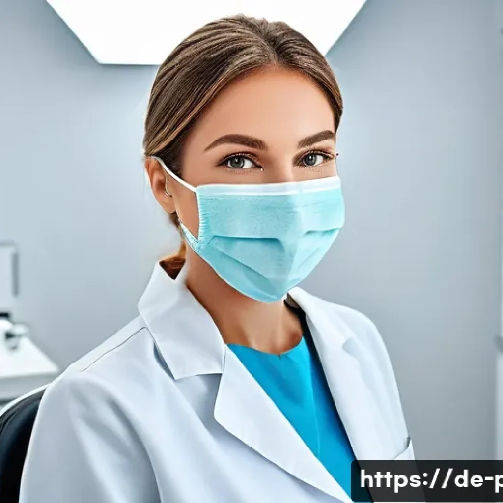 보건소에서의 치과 스케일링 후기 - A modern dental health center in Germany featuring a professional dental hygienist wearing a white l...